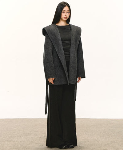 High-end Lace-up Hooded Jacket ANA0089