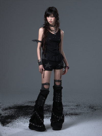 Punk Striped Splicing Leg Socks FRU0111