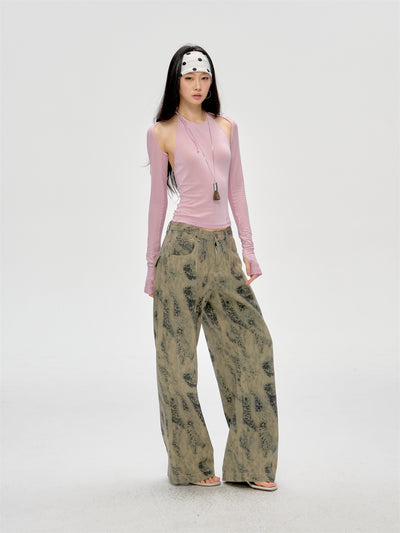 Leopard Print Jeans CUR0215
