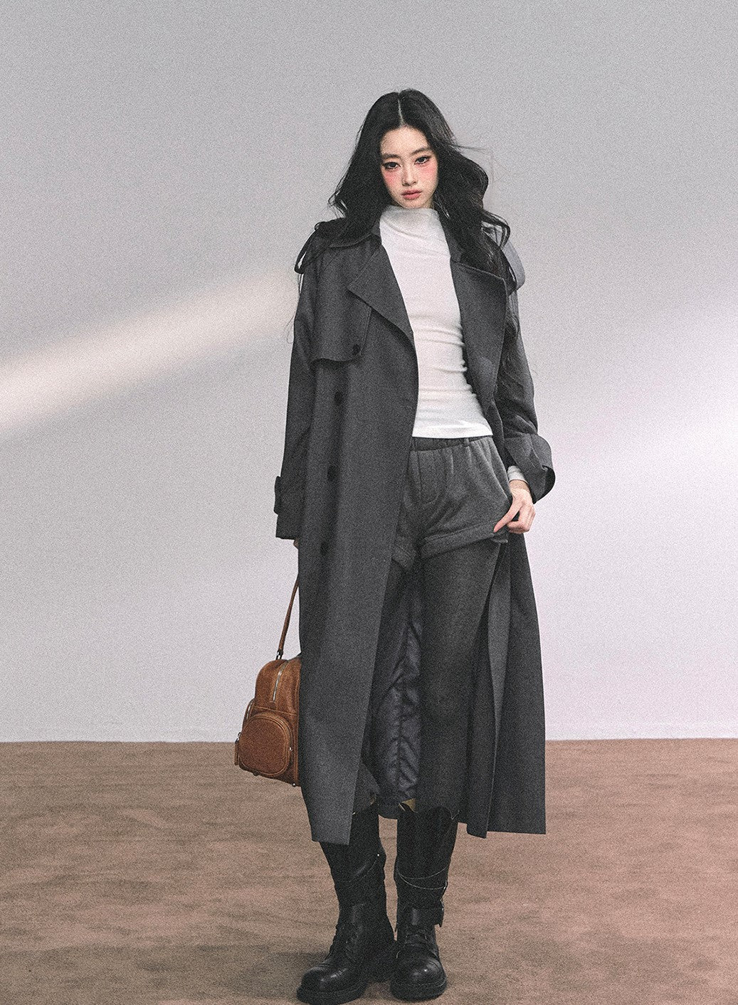 Hepburn Style Suit Mid-length Coat DIA0649