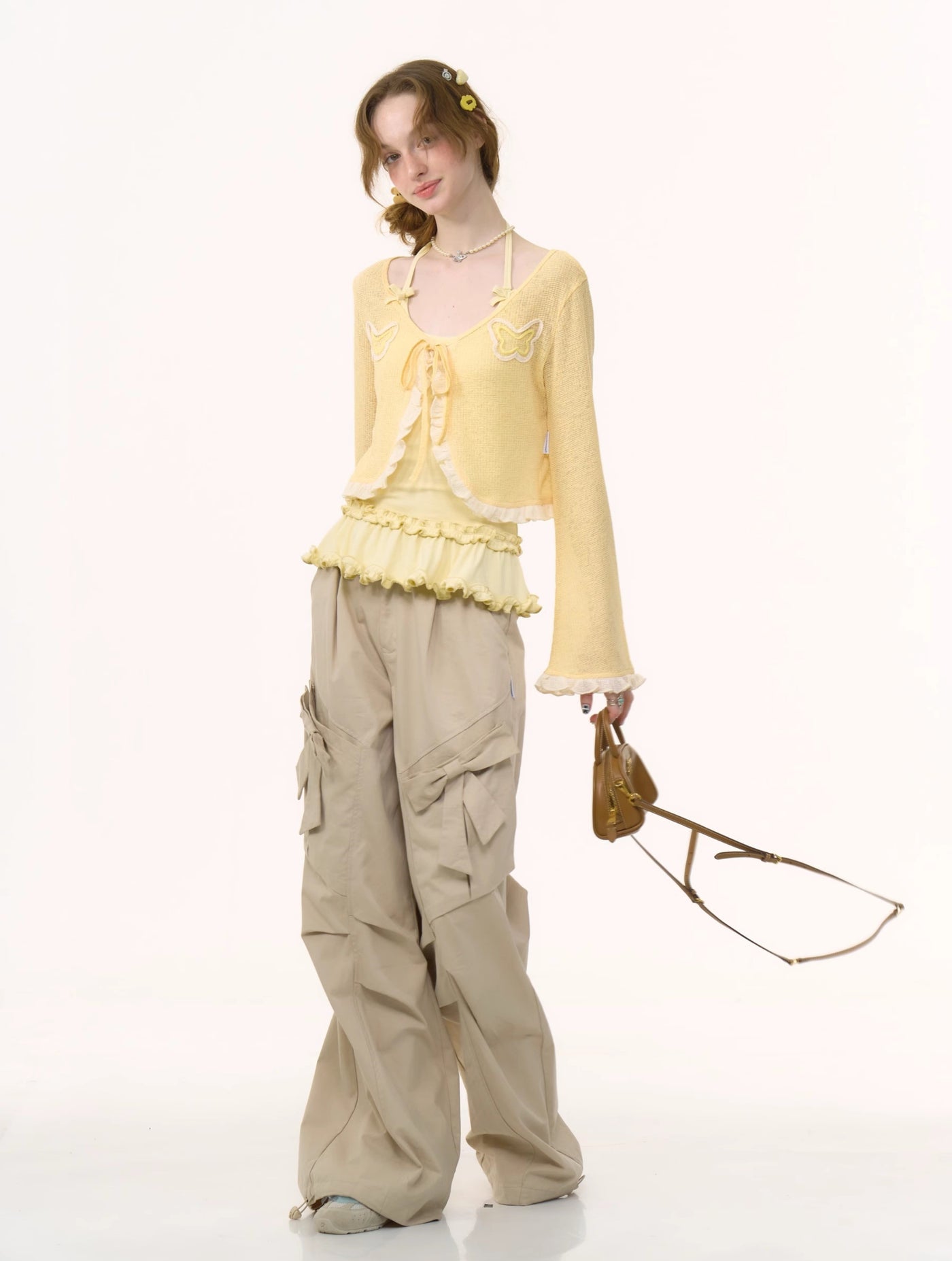Bow Straight Wide Leg Pants ZIZ0260