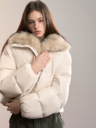 Removable Fur Collar Down Jacket VIA0351