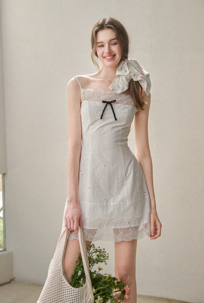 Embroidery Lace Suspender Dress GRO0176