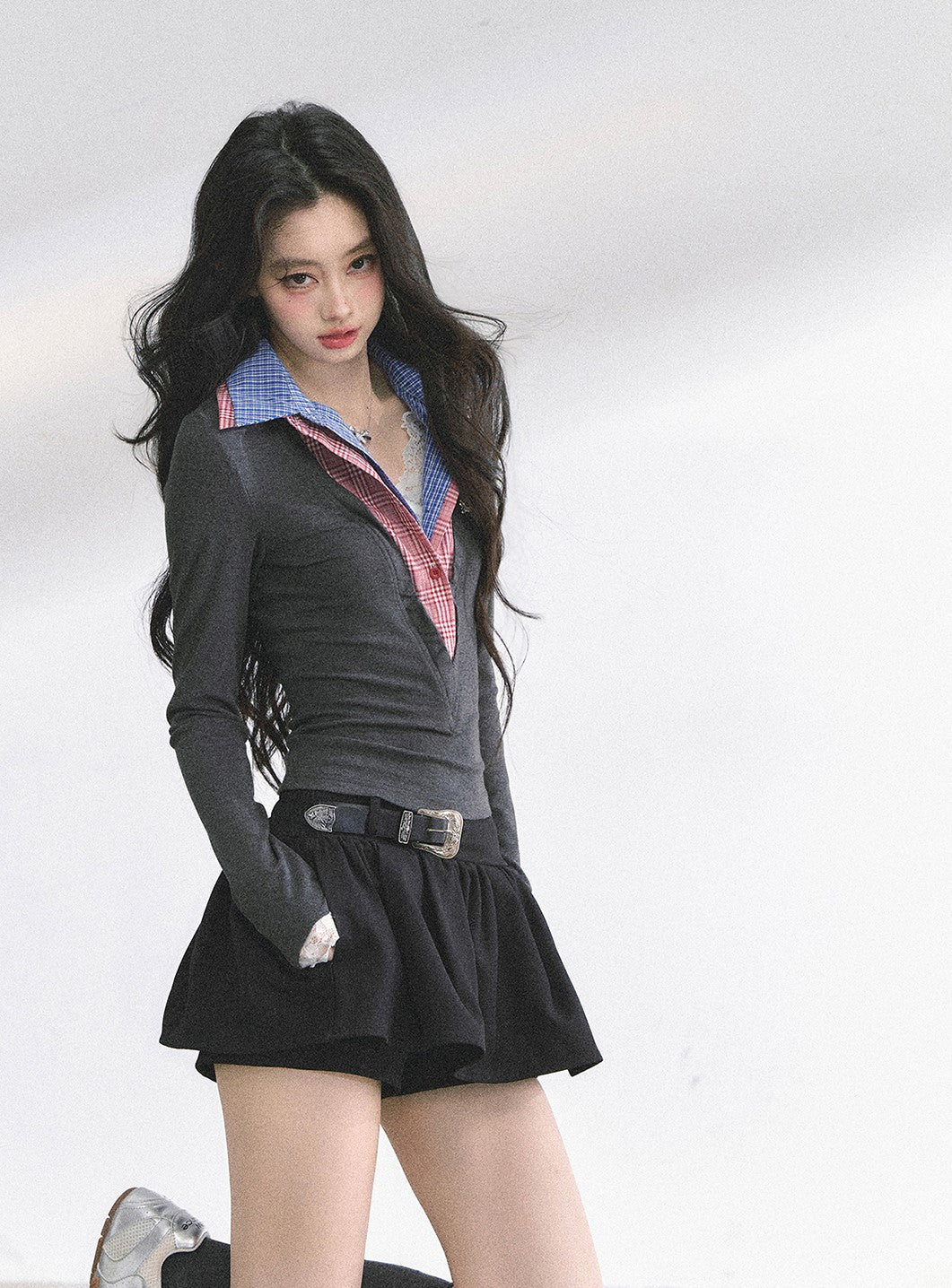 Fake Two-piece Long-sleeved T-shirt DIA0526