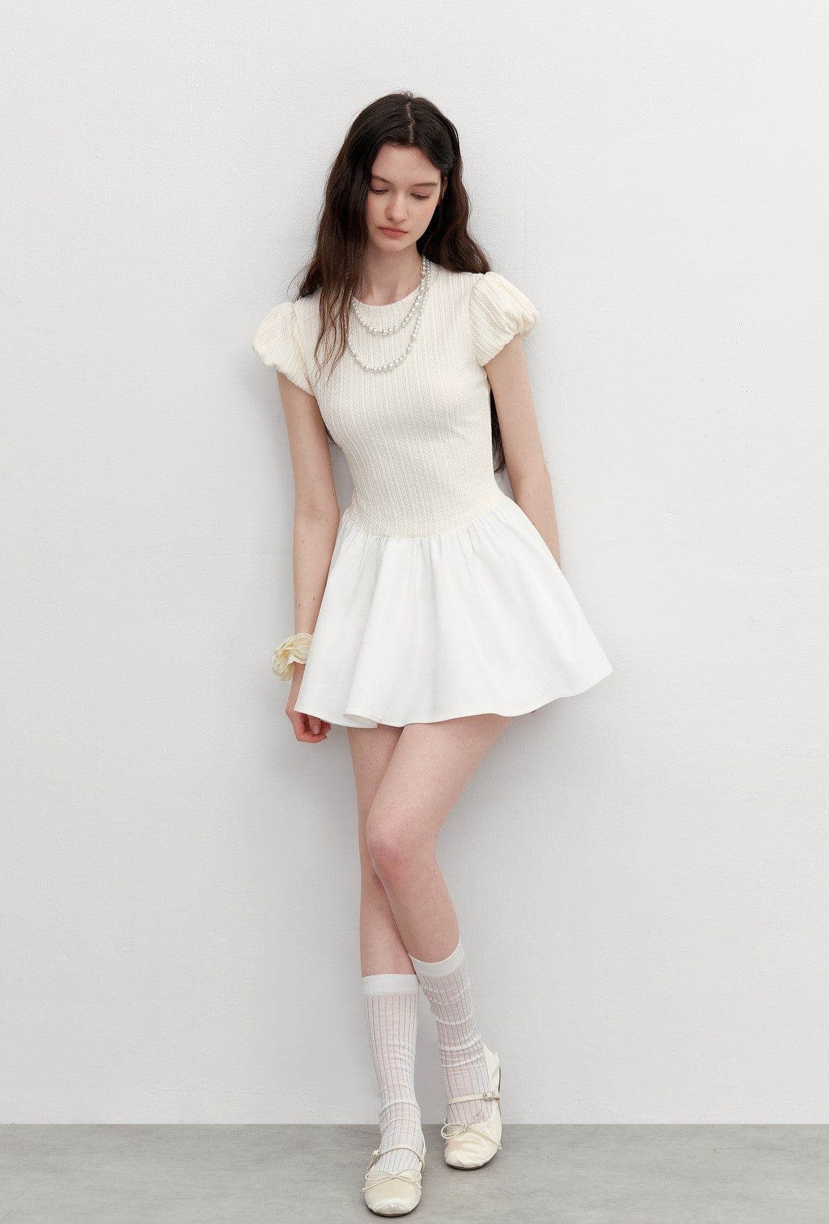 Slim Waist Patchwork Dress AYF0097