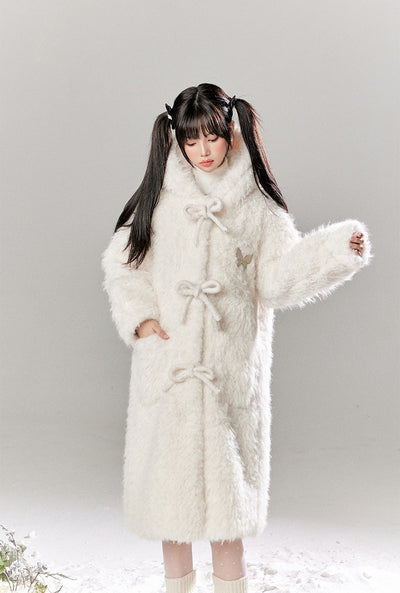 Hooded Lambswool Fur Warm Coat/Solid Color Base Sweater TBI0042