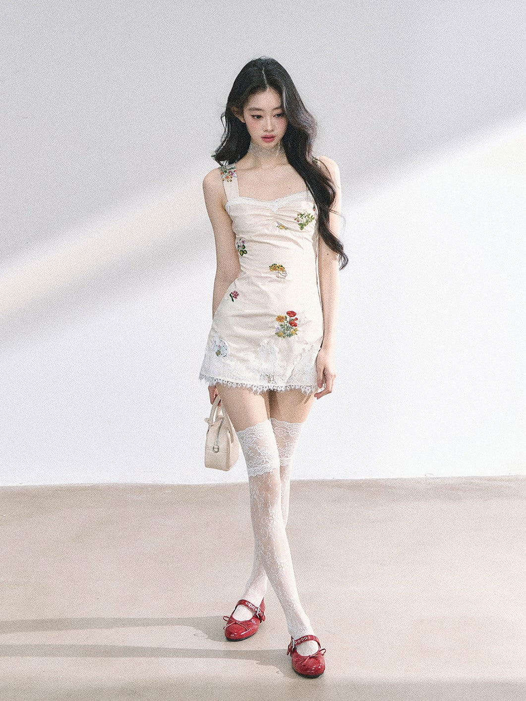 French Lace Flower Dress DIA0449