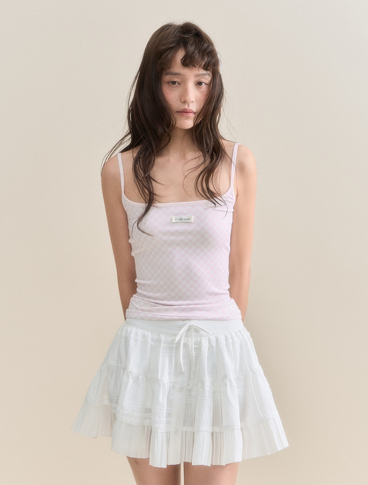 White Lace A-line Tutu Skirt SUN0133