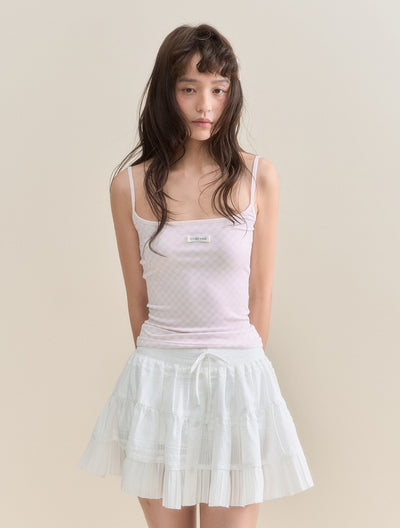 White Lace A-line Tutu Skirt SUN0133