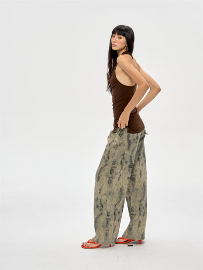 Backless Beaded Swing Collar Top CUR0212