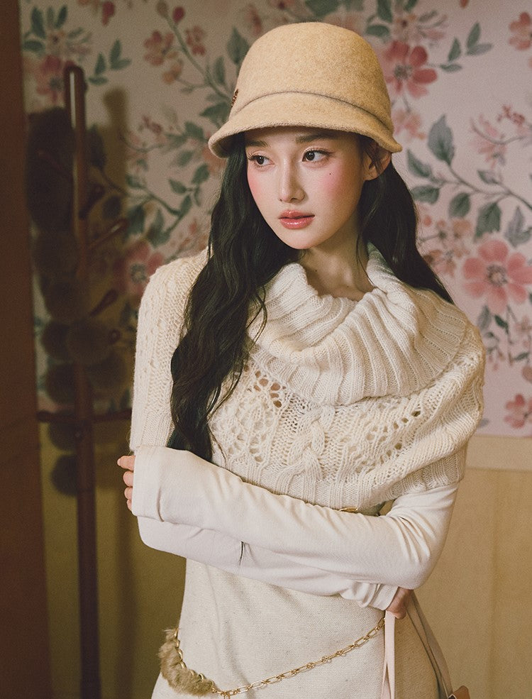 Square Neck Thick Sophisticated Dress LAL0233