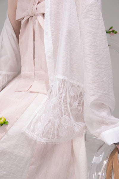 White Lace Thin Sunscreen Shirt COT0309