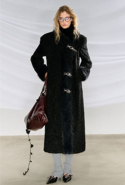 Fur Splicing Warm Long Coat OFA0206