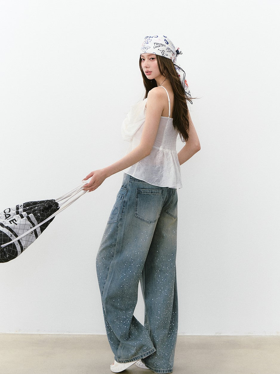 Bow Pleated Thin Camisole VIA0265