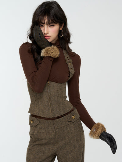 High-End Suit Tweed Vest/Pants 4MU0182