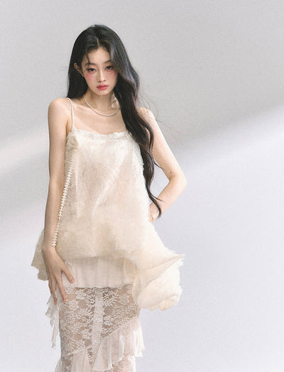 High-grade Top/Lace Long Skirt DIA0444