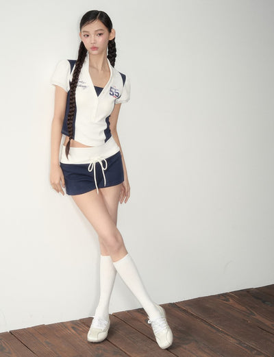 Jersey Sports Style Top/Shorts SOO0015