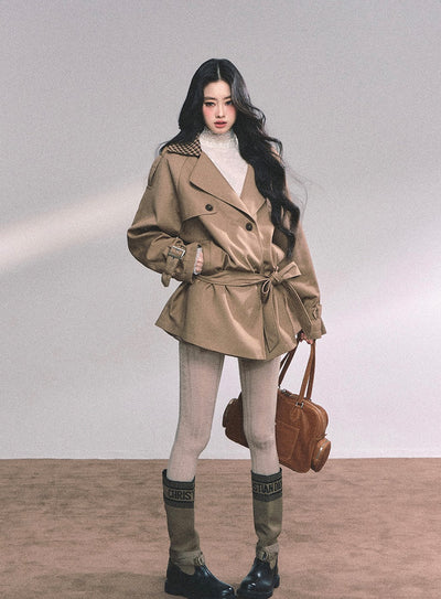 Hepburn Style Plaid Jacket DIA0652