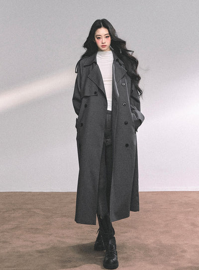 Hepburn Style Suit Mid-length Coat DIA0649