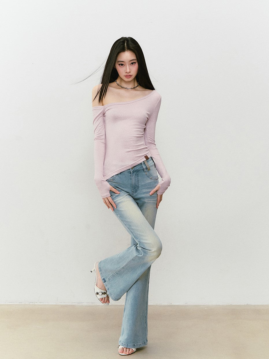 One Shoulder Irregular T-shirt VIA0338