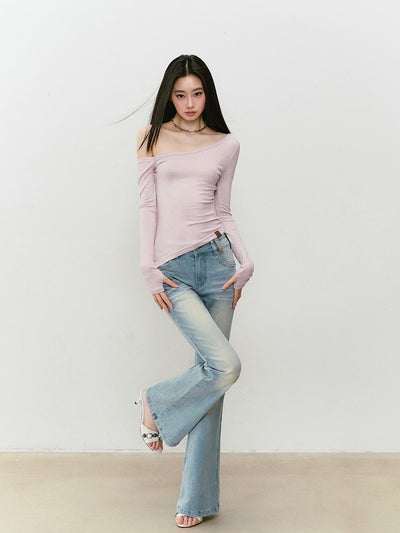 One Shoulder Irregular T-shirt VIA0338