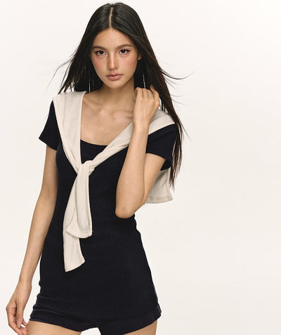 Temperament Slim Short-sleeved Top/Shorts ANA0025