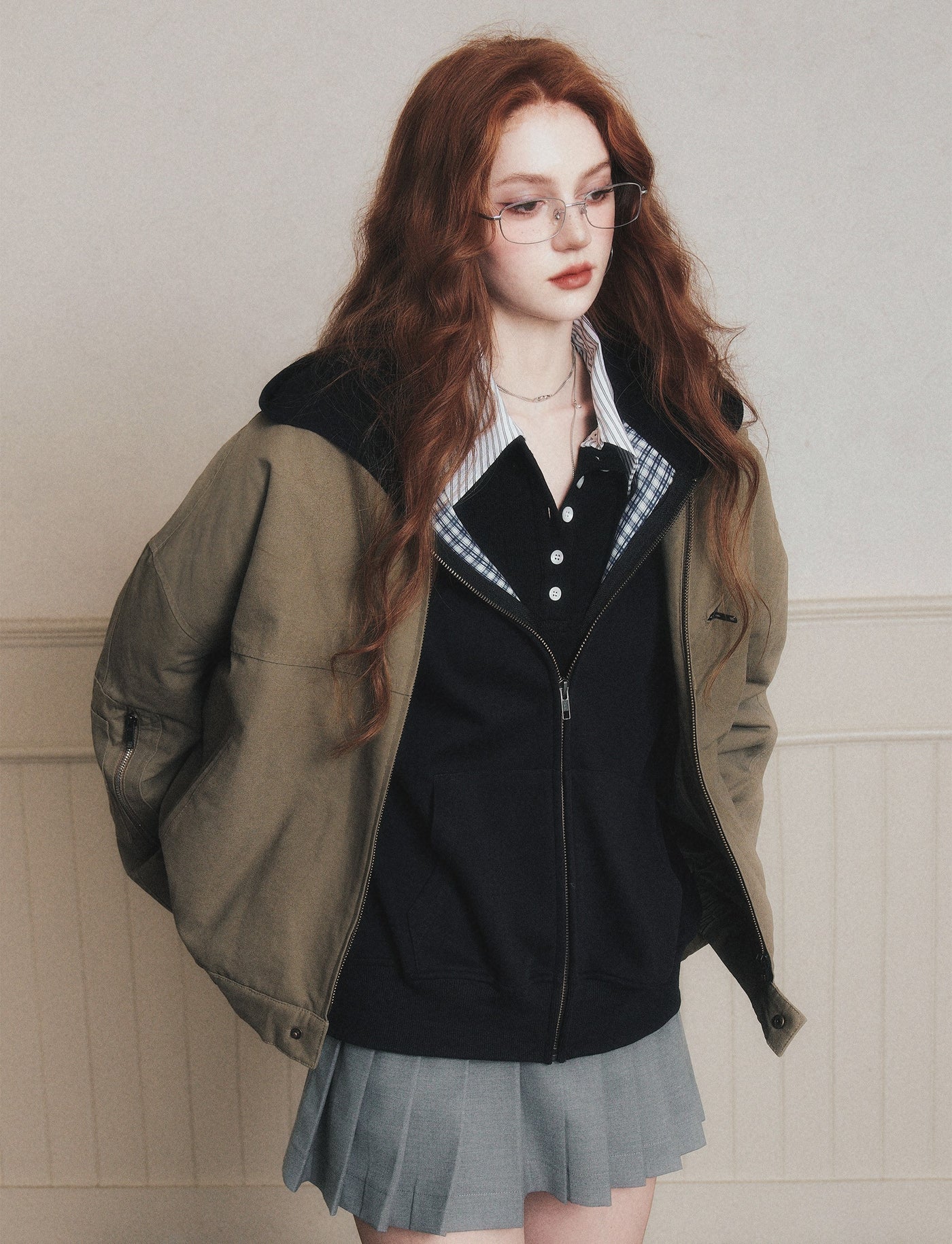Retro Silhouette Workwear Jacket LUL0185