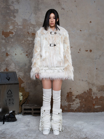 Punk Rock Eco-friendly Fur Coat ARI0031