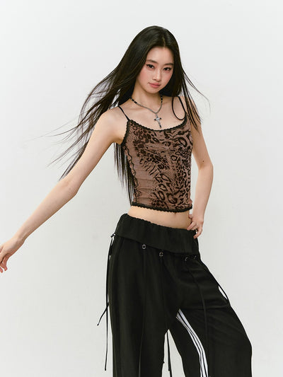 Reversible Leopard Print Polka Dot Camisole VIA0303