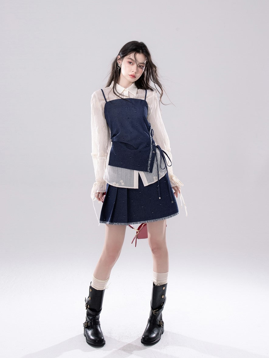 Cloud Yarn Embroidered Shirt COT0248