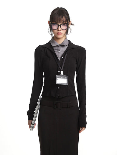 Fake Two-piece Slim Long-sleeved T-shirt UNC0292