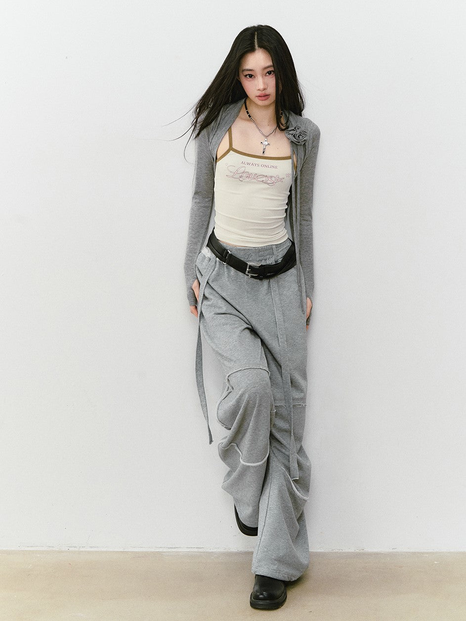Flower Slim Fit Long-sleeved Cardigan VIA0334