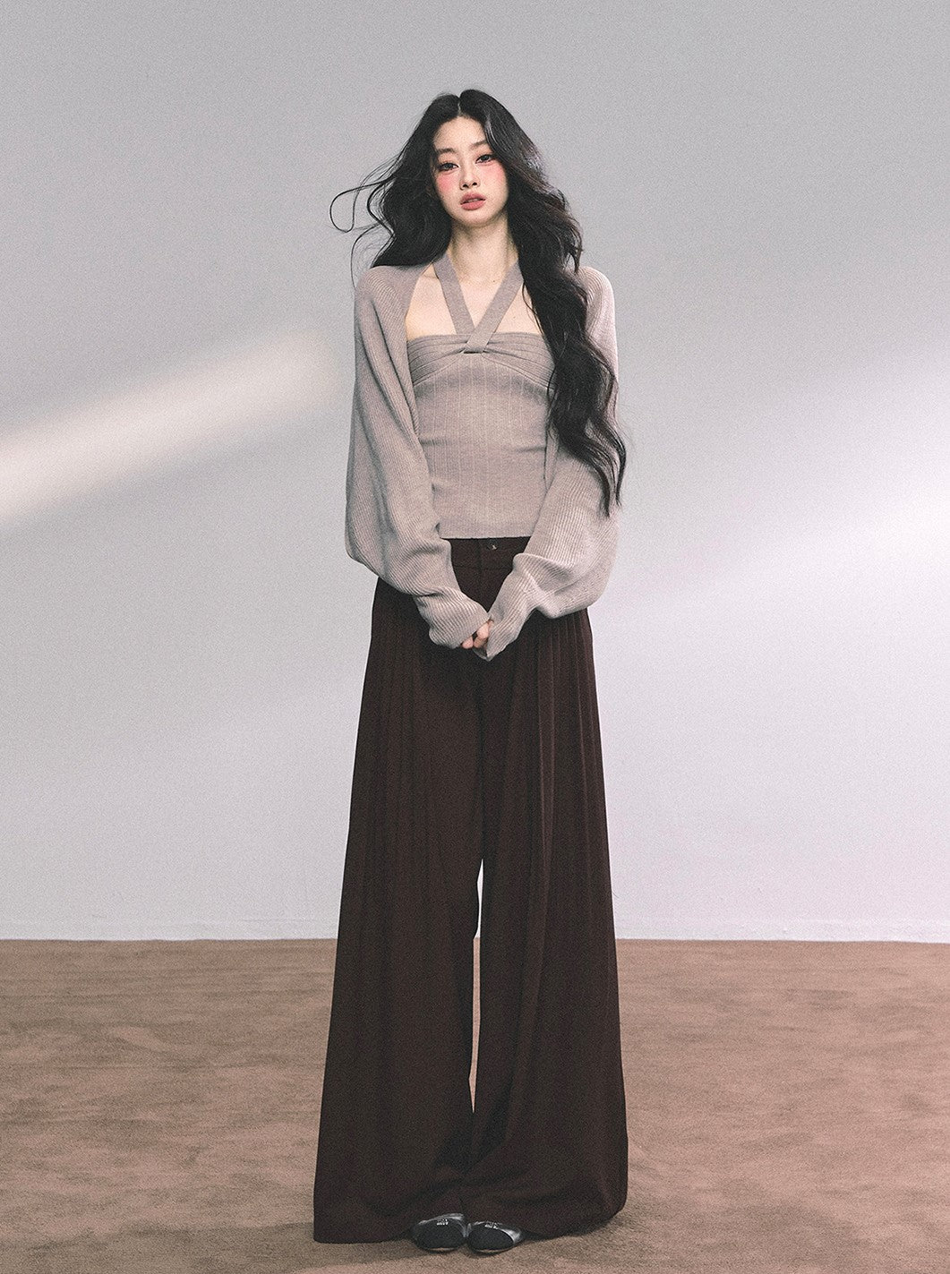 Drape Lazy Wide-leg Pants DIA0633