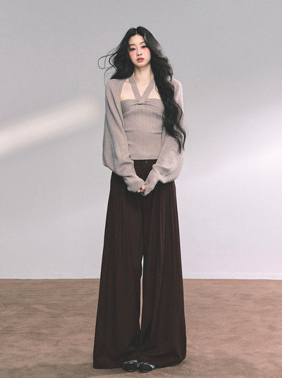 Drape Lazy Wide-leg Pants DIA0633