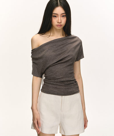 Swing Collar Short-sleeved T-shirt ANA0046