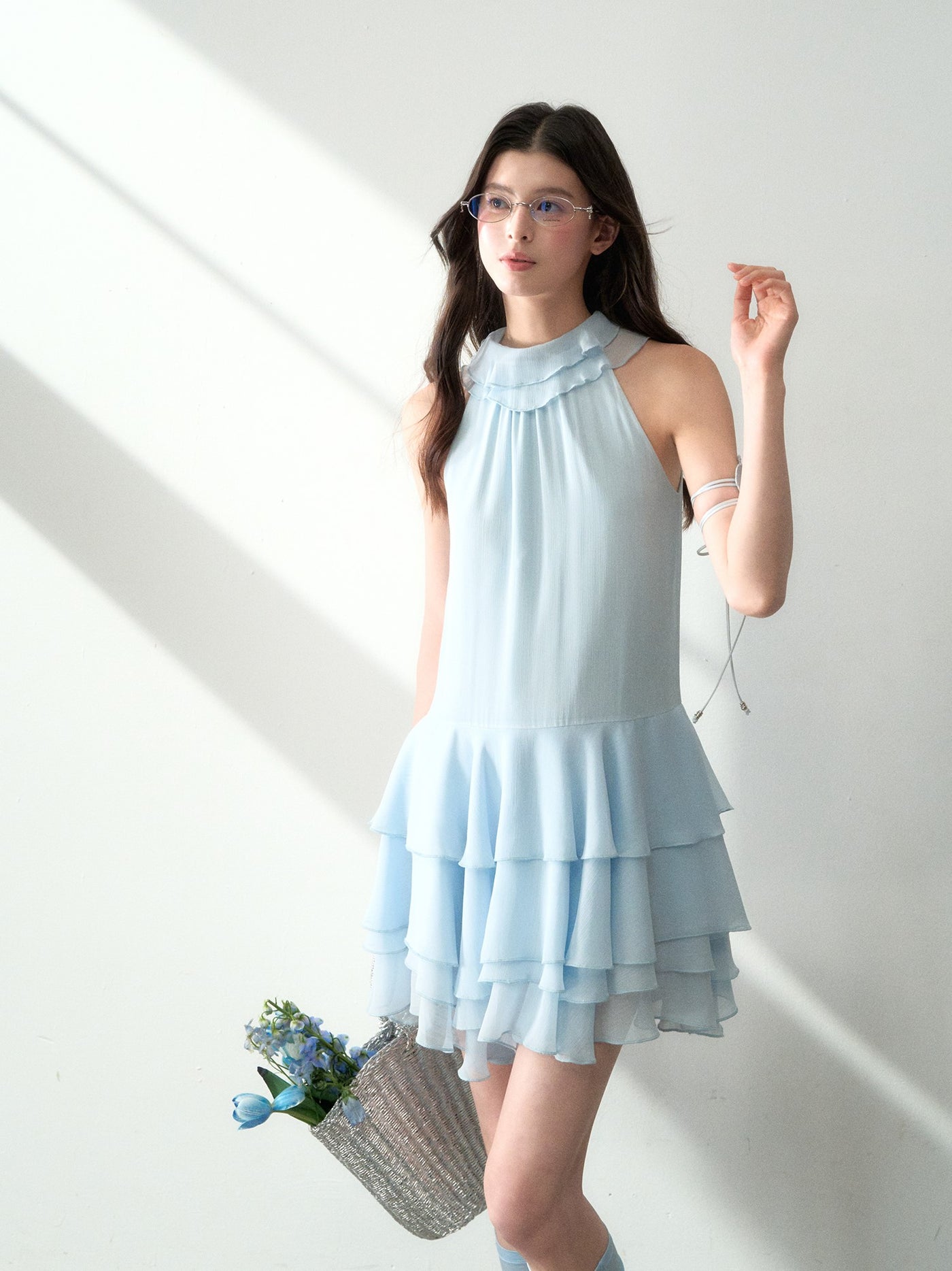 Halter Neck Cake Dress LAL0179