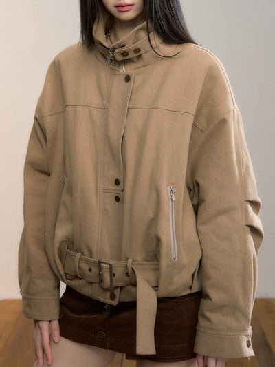 Gradient Fur-lined Reversible Coat VIA0354