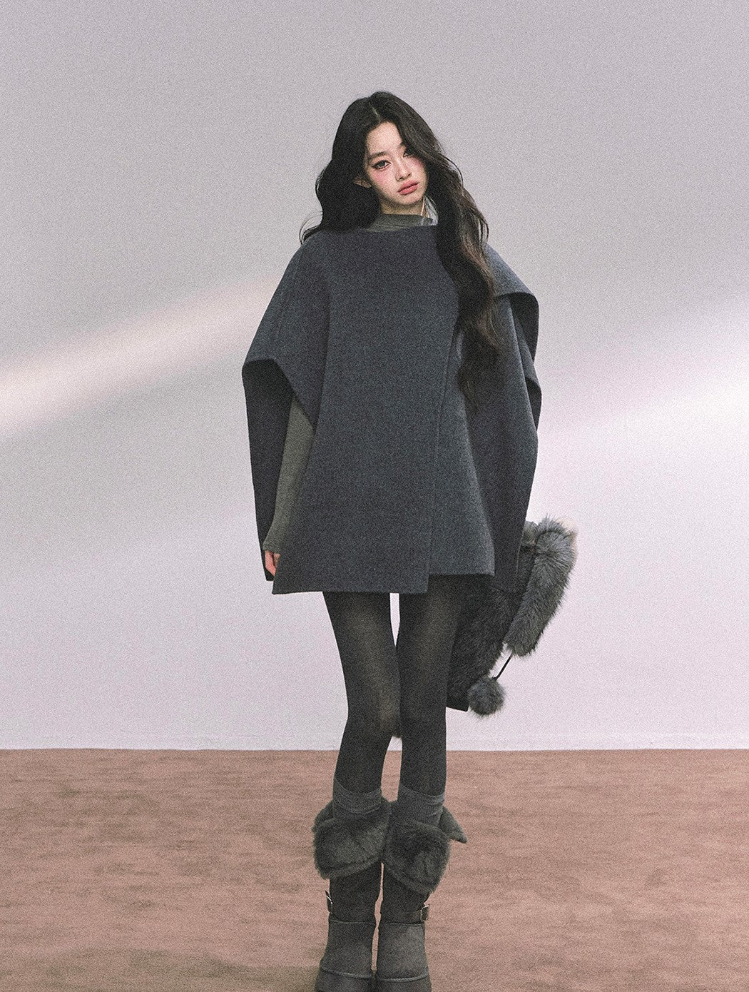 High-end French Luxury Woolen Cloak DIA0636