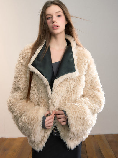 Reversible Fur-lined Leather Jacket VIA0348