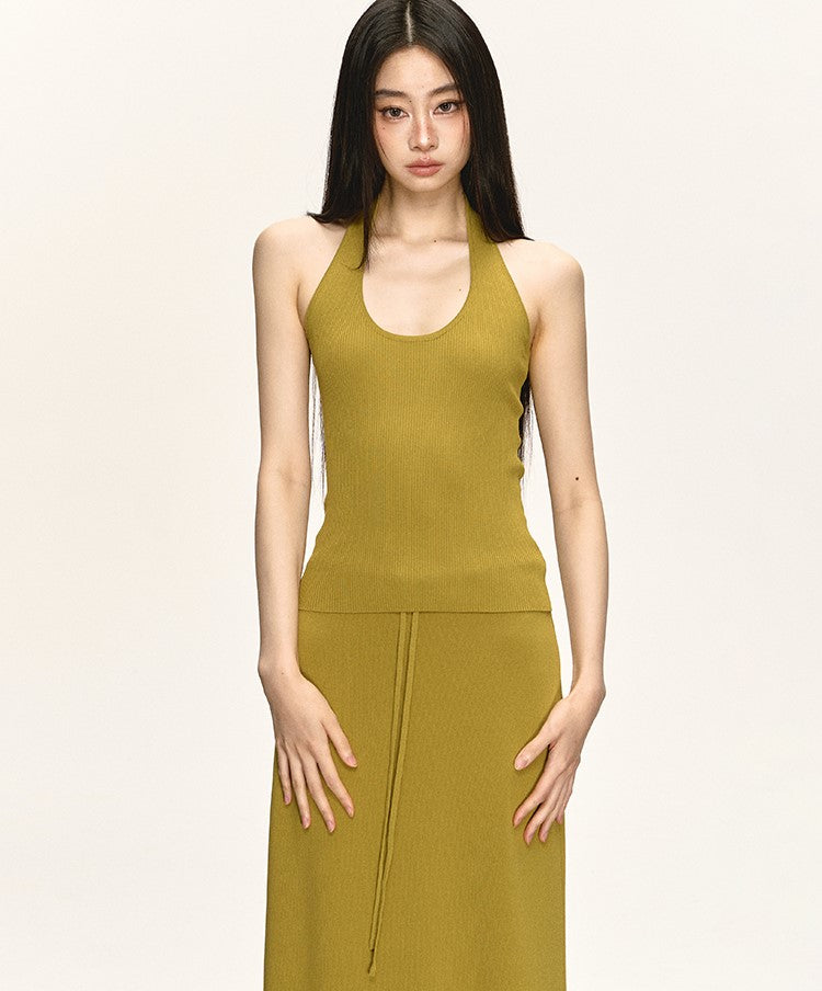Halter Neck Top/High-end Skirt ANA0035