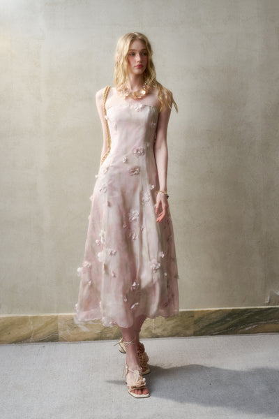 Cherry Blossoms Pink Dress GRO0133