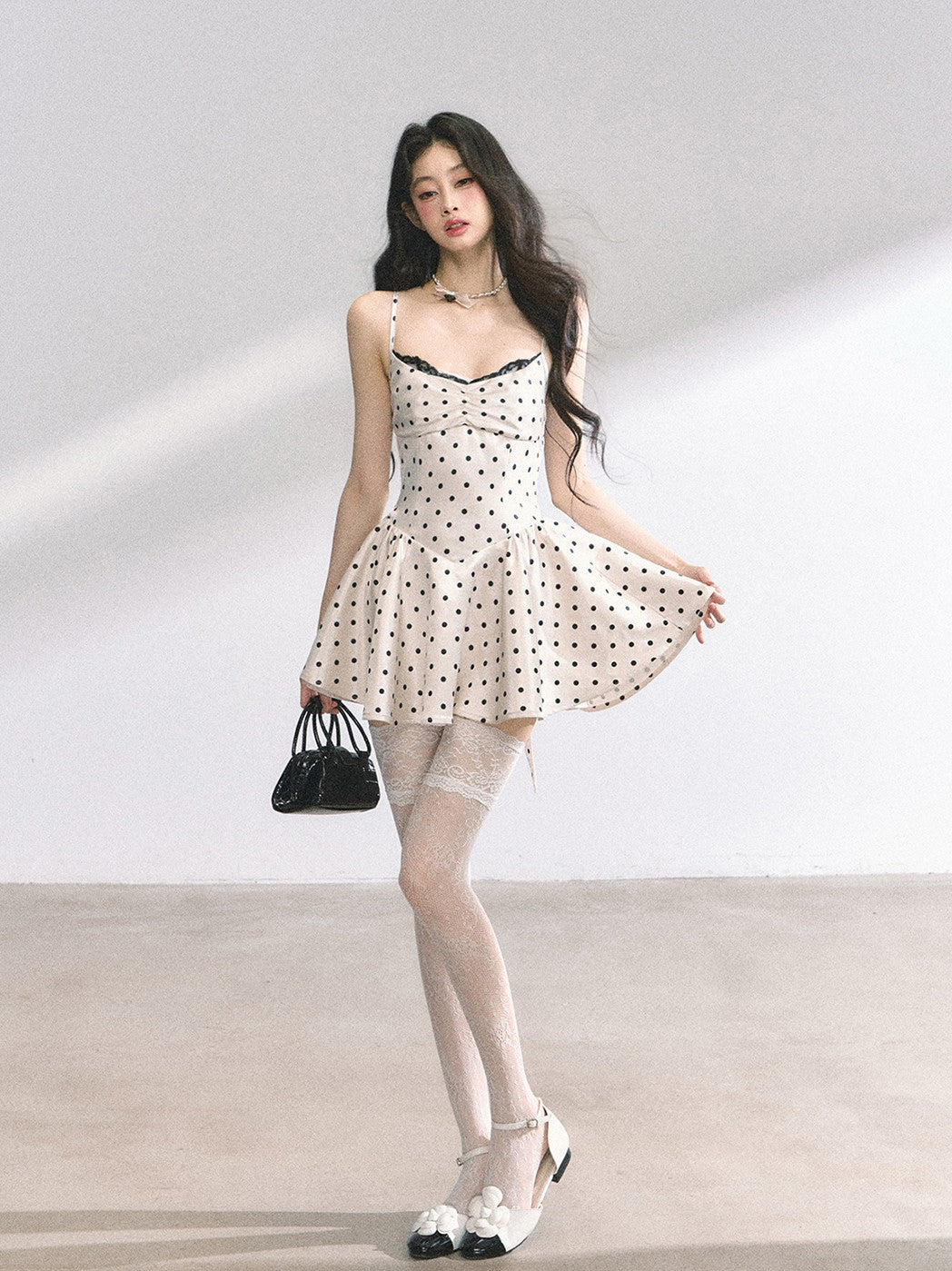 Lace Polka Dot Tutu Dress DIA0446