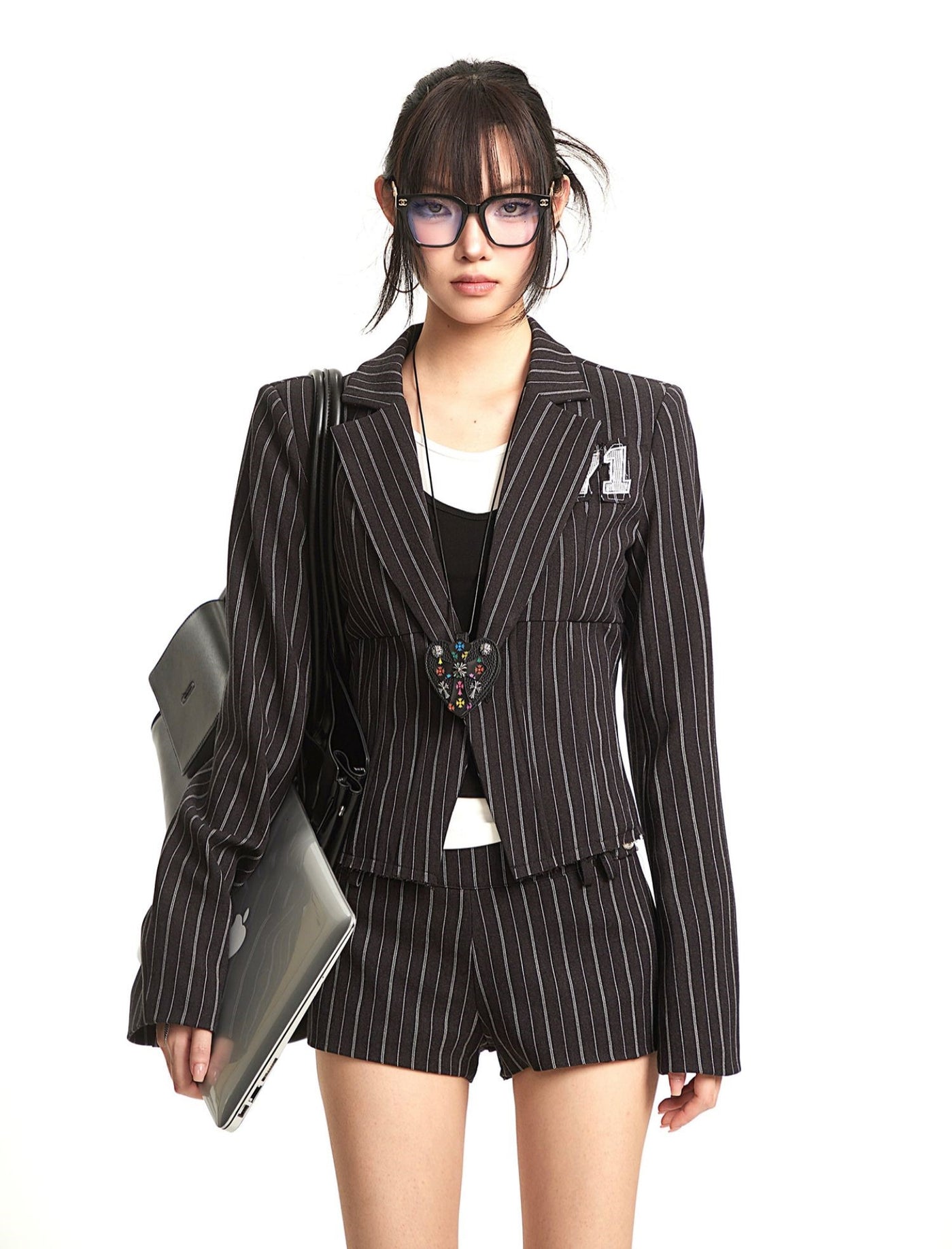Striped Suit Jacket/Shorts UNC0301