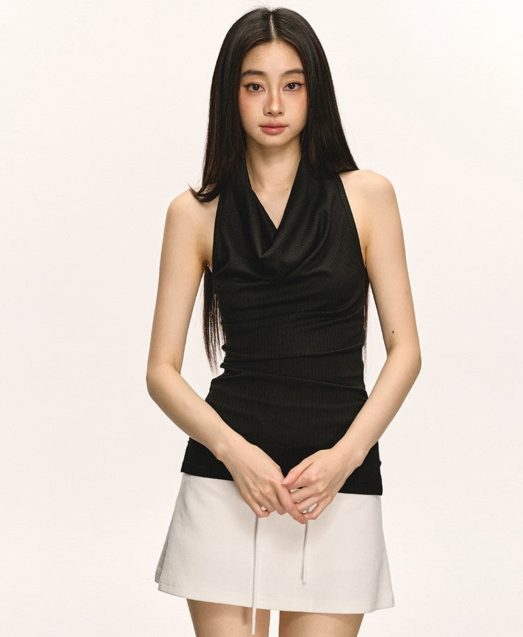 Swing Collar Halter Neck Backless Top ANA0042