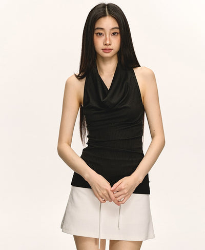 Swing Collar Halter Neck Backless Top ANA0042