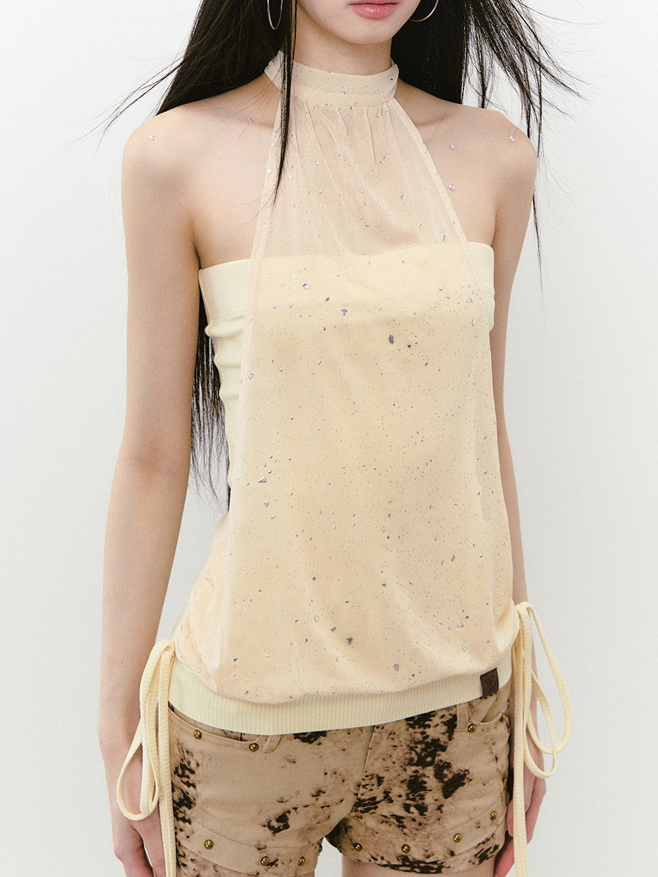 Halter Neck Glittering Top VIA0240