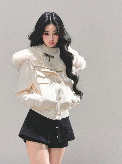 Hooded Lambswool Fleece Jacket DIA0677