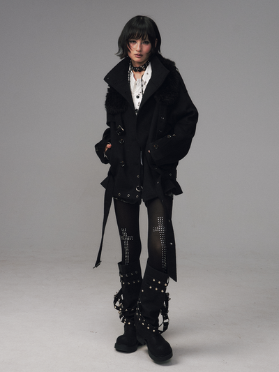 Oversized Collar Multi-Wear Jacket FRU0120