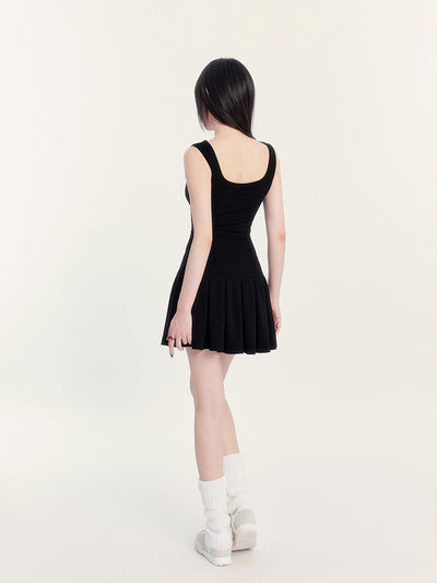 Printed Lace Flower Sports Dress VOC0195