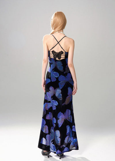 High-end Waist Backless Slip Dress DIA0123